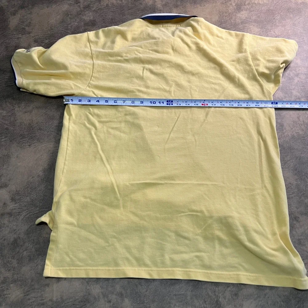 Country Cottons Polo Shirt Mens‎ XL Yellow Notre Dame Monogram Club Hoffman VTG